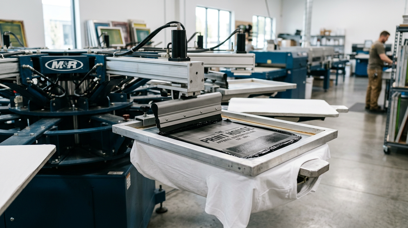 In-house screen printing at DRIOV